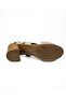 1501 Mink Leather Heeled Women's Sandals - 5