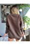 Women's Plus Size Anesthesia Printed Oversize Crew Neck Sweatshirt - 4