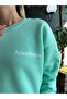 Women's Plus Size Anesthesia Printed Oversize Crew Neck Sweatshirt - 4