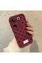Tecno Camon 20 Pro 5g Compatible Shockproof Simple Claret Red Silicone Phone Case Bowknot Pattern - 3