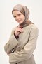 وشاح أوليندا من مزيج الحرير بنمط تجريدي من فرو المنك 90x90