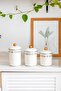 Unisex 13/15/17 cm Enamel Jar Set Cream Emy-1021B - 2