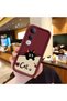 Vivo V50 Lite Compatible Shockproof Simple Claret Red Silicone Phone Case Cat Pattern