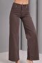 Wide leg jeans coffee - 3