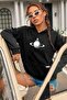 Printed Unisex Hooded Oversize Sweatshirt