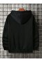 Printed Hooded Sweatshirt - Oversize Sweatshirt - 2