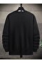 Printed Crew Neck Oversize Sweatshirt - 2