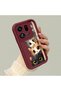 Oppo Find X9 Pro 5g Compatible Cat Pattern Shockproof Simple Claret Red Silicone Phone Case - 3