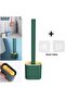 New Generation Silicone Toilet Brush with Stand, Can Be Hanged on the Wall, Flexible Head, Deep Cleaning, 36.5 cm