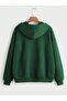 Zippered Hooded Oversize Sweatshirt - 2