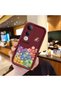 Vivo V50 Lite Compatible Shockproof Simple Claret Red Silicone Phone Case Smile Pattern