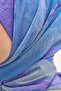 وشاح أوليندا من مزيج الحرير بنمط تجريدي أزرق ليلكي 90x90 - 5