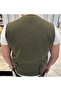 Men's Khaki V-Neck Slim Fit Full Fabric Vest - 2