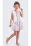 Satin Ribbon Detailed Sequin Costume Party Girl's Dress