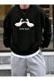 Unisex Crew Neck Printed Sweatshirt