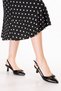 Women's Genuine Leather Thin Stiletto Heeled Evening Dress Shoes Brgl.5793 Black Patent Leather - 6