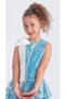 Satin Ribbon Detailed Sequin Costume Party Girl's Dress - 2