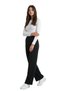 High Waist Palazzo Pants with Lycra Pockets, Straight Cut Wide Leg - Black - 8