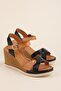 Genuine Leather Padded Heeled Casual Sandals Pkr.505 Black - 2