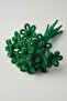 100 Pieces Tree Green Chenille 30cm, Fuzzy Velvet Wire, Handicraft, Flower, Gift, Decoration, School, Event - 3