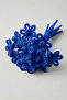 100 Pieces Cobalt Blue Chenille 30cm, Furry Plush Velvet Wire, Handicraft, Flower, Gift, Decoration, School Event - 3
