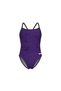 Women's Snakeskin Swimsuit Challenge Back Black-Team Purple - 3