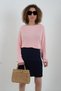 Navy blue godeli knitwear mini skirt - 3