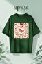 One Piece Printed Cotton Oversize T-Shirt