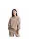 Asmc Loose Ss Women's Brown Sweatshirt Kf8865 - 2
