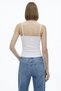 White Strappy Lace Collar Blouse 2770 - 3