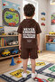 Boys' Summer Hooded T-Shirt Shorts Set - 2