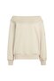 Asmc Open N Ss Women's Beige Sweatshirt Jz0680