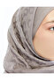 Alia Jacquard 60% Lyocell 40% Cotton Shawl-4_Stone - 3