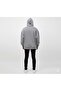 Gri Basic Oversize Hoodie - 2