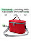 lunch box شنطة حافظة طعام حار ـ بارد قابلة للطي حقيبة غداء مع علب للاكل حقيبة وجبات - 2