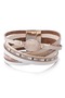 Bratara statement multilayer NUDE - Boho style