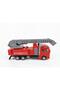 Fire Truck with Extendable Ladder, Pull-Back 19 cm Ladder, Rotatable Toy Truck - 4
