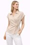 Women's Wrap Linen Shirt - Natural - 2