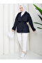 Button Detailed Belted Oversize Bondit Trench Coat Rc803107 - 5