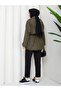 Button Detailed Belted Oversize Bondit Trench Coat Rc803107 - 8
