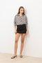 Brown Oversize Striped Women's Shirt - 2