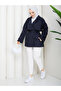 Button Detailed Belted Oversize Bondit Trench Coat Rc803107 - 4