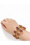 Rough Carnelian Chain Cuff Bracelet