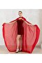 New Generation Red Chiffon Cape-Henna Dress Double Set-Kaftan-Bindali-Henna Dress-Wedding