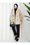 Button Detailed Belted Oversize Bondit Trench Coat Rc803107