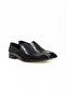 Black Color Laceless Genuine Leather Men's Shoes