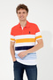 Men's Red Polo Collar T-Shirt 50247785-Vr213 - 3