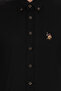 Men's Black Long Sleeve Basic Shirt 50256694-Vr046 - 6