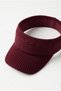 Premium Burgundy Knitted Knitwear Visor Hat Flexible Structure Breathable Sports Tennis Sunshade - 3