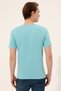 Men's Turquoise Crew Neck T-Shirt 50247339-Vr093 - 6